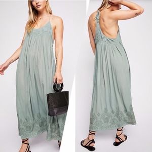 Free People Embroidered Elaine Maxi Slip